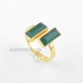 Wholesale Supplier For Green Onyx Ring, 18k Gold Onyx Gemstone Rings Jewelry